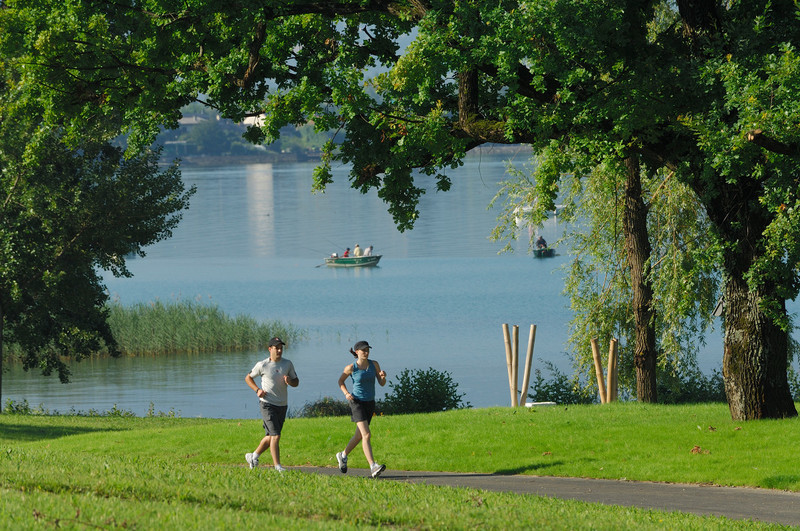 Footing au bord du lac